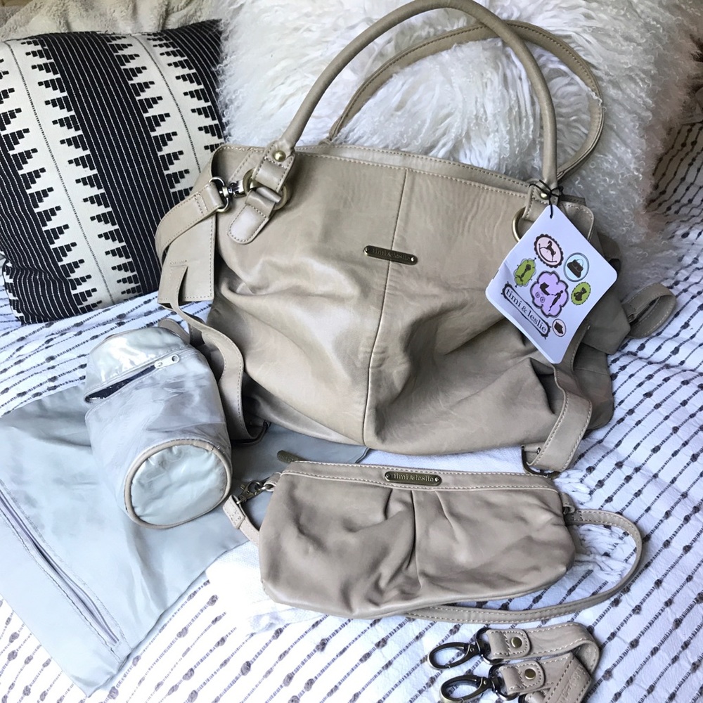Timi & Leslie Diaper Bag “Charlie” in Sand